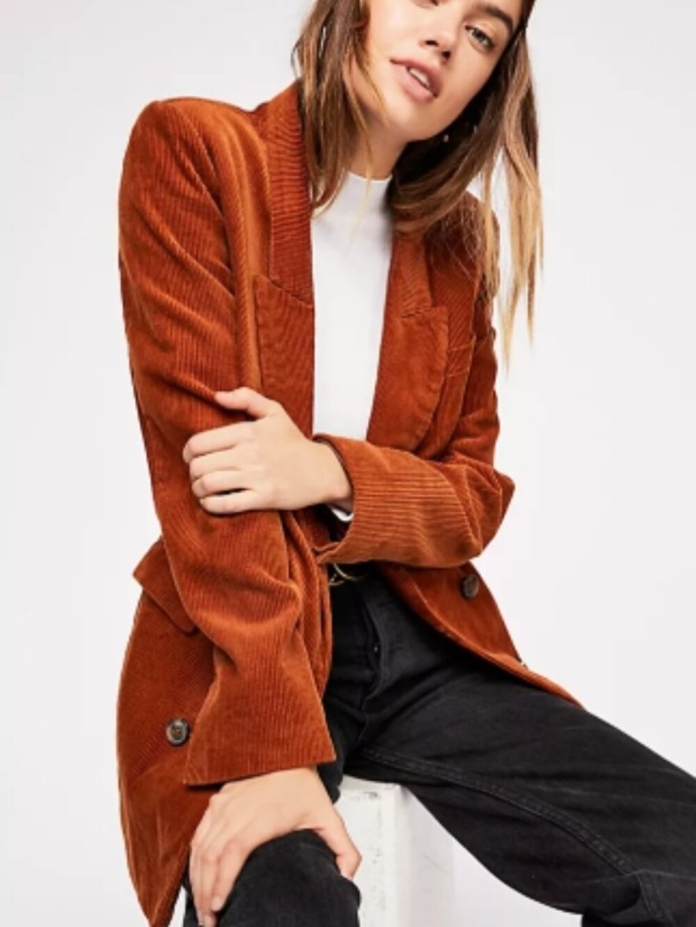 GAP Heavy Academia Preppy Old Money Ivy League Cordu Blazer Size 10 Tall